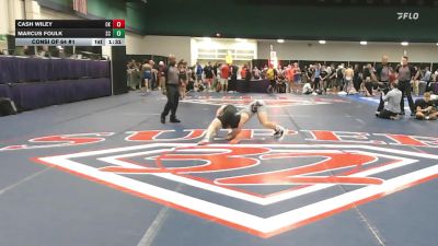126 lbs Consi Of 64 #1 - Cash Wiley, OK vs Marcus Foulk, SC