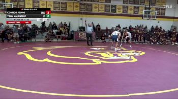 125 lbs Champ. Round 1 - Connor Jeong, Santa Rosa Junior College vs Troy Valentine, Lassen College