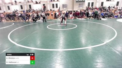 150 lbs Quarterfinal - Kyle Rhoton, North Andover vs Ryan DeSouza, Saint John's Prep