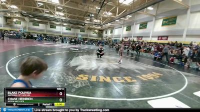 45 lbs 1st Place Match - Blake Polivka, Watford City Wolves vs Chase Heinrich, Upton Mat Cats