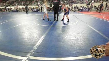 90 lbs Quarterfinal - Paxton House, Team Worx Wrestling Club vs Sage Davis, Marlow Outlaws