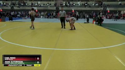 155 lbs Round 4 - Hank Gutormson, Pursuit Wrestling Minnesota vs Cael Reno, River Valley