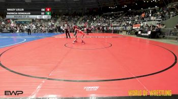 66 lbs Round Of 32 - Hailey Lollis, Cowboy Wrestling Club vs Patricia Gonzales, 505 WC