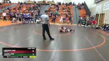 106 lbs Cons. Semi - Gavin Long, Barberton vs Arthur Cain, Shelby