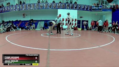 190 lbs Placement (16 Team) - Tyger Woodke, Rensselaer Central vs Aidan Ziegler, New Prairie