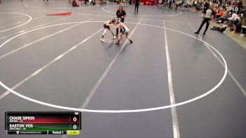 68 lbs Quarterfinals (8 Team) - Chase Simon, NRHEG vs Easton Vos, Waconia