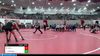 152 lbs Cons. Round 6 - Leonardo Santiago, Penn High School vs Michael Cain, Hamilton Heights