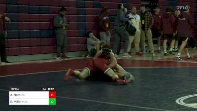 133 lbs Semifinal - Anthony Noto, Lock Haven vs Ryan Miller, Univ Of Pennsylvania