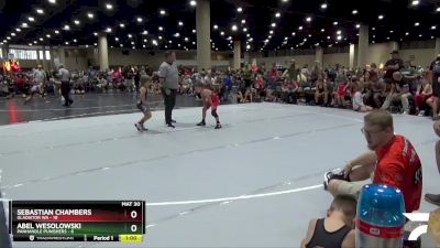 60 lbs Round 1 (16 Team) - Abel Wesolowski, Panhandle Punishers vs Sebastian Chambers, Gladiator WA