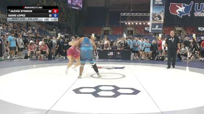 235 lbs Cons. Sub-quarters - Alexis Stinson, Missouri vs Sadie Lopez, California