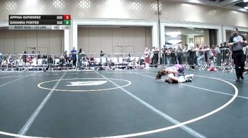 123 lbs Round Of 32 - Apphia Gutierrez, Subkids vs Savanna Porter, Black Flag Wr Ac