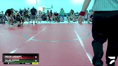 68 lbs Round 1 (8 Team) - Trevor Lindquist, U2 Upstate Uprising Red vs Tallen Dodson, 84 Athletees