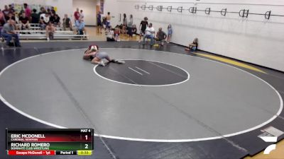 120 lbs Cons. Round 5 - Eric McDonell, Cardinal Newman vs Richard Romero, Dominate Club Wrestling