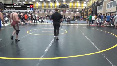 132 lbs 3rd Place Match - Grayson Manning, Moen Wrestling Academy vs Carl Shew, Caveman Wrestling