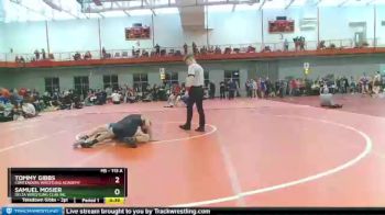 113 lbs Champ. Round 3 - Tommy Gibbs, Contenders Wrestling Academy vs Samuel Mosier, Delta Wrestling Club Inc