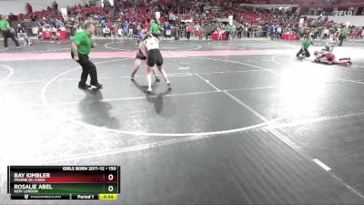 150 lbs Cons. Round 1 - Bay Kimbler, Prairie Du Chien vs Rosalie Abel, New London