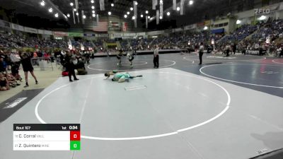 115 lbs Consi Of 16 #2 - Carlos Corral, Valley vs Zeke Quintero, Miners