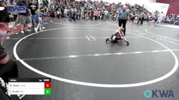 46 lbs Consi Of 4 - Wyatt Noel, Cowboy Wrestling Club vs Canaan Evatt, Pawnee Wrestling Club