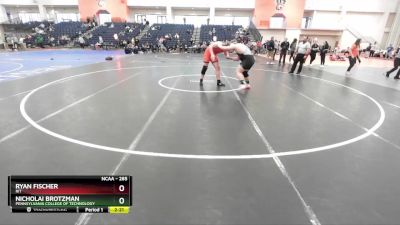 285 lbs Semifinal - Ryan Fischer, RIT vs Nicholai Brotzman, Pennsylvania College Of Technology