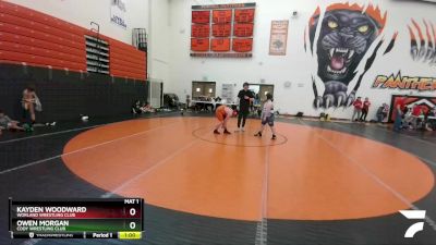 160 lbs Round 2 - Kayden Woodward, Worland Wrestling Club vs Owen Morgan, Cody Wrestling Club