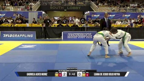 Gabriela Alves Muniz vs Luana De Jesus Solis Neyra 2026 Pan Kids Jiu-Jitsu IBJJF Championship