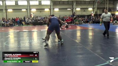 285 lbs Prelim - Frances Boahen, New England College vs Michael Alfonso, Rhode Island College