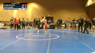 138 lbs Cons. Sub-quarters - Jayden Maillard, Arsenal Wrestling Club vs Coltyn Masse, Dirty Den Wrestling Club
