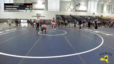 215 lbs Quarterfinal - Tristen Webb, Bulldogs Youth Wrestling (Far Western) vs Marcus Burgos, Journeymen Wrestling Club
