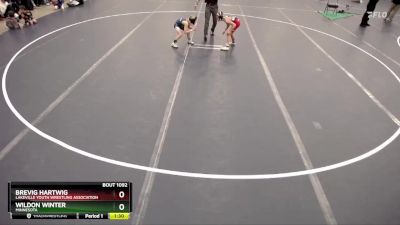 Champ. Round 1 - Brevig Hartwig, Lakeville Youth Wrestling Association vs Wildon Winter, Minnesota