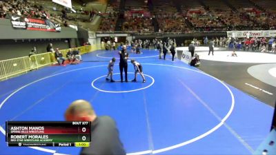 71 lbs Cons. Round 2 - Robert Morales, Red Star Wrestling Academy vs Ashton Manos, Spring Hills Wrestling