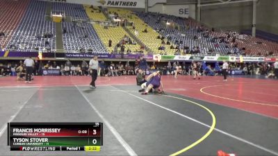 174 lbs Quarters & 1st Wb (16 Team) - Francis Morrissey, Missouri Valley vs Tyson Stover, Corban University