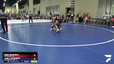 140 lbs Round 2 (4 Team) - Addy Braswell, Stormettes vs Amelia McKnight, Alabama Elite Red