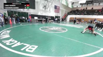 115 lbs Champ. Round 2 - Emily Romero, Etiwanda vs Alejandra Suarez, South Hills