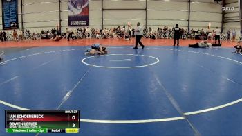 76 lbs Rd# 10- 4:00pm Saturday Final Pool - Bowen Lefler, NCWAY National Team vs Ian Schoenebeck, PA Blue