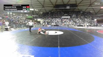 Boys 2A 113 lbs Cons. Round 4 - Malachi Pettis, Orting vs Ryder Markezic, West Valley (Spokane)