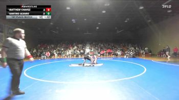 126 lbs 1st Place Match - Santino Alvaro, Santa Ynez vs Matthew Chavez, Justin Garza