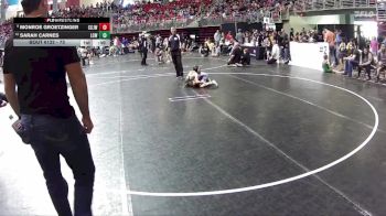 73 lbs Cons. Round 2 - Sarah Carnes, Little Cougar Wrestling vs Monroe Groetzinger, Central City JR. Wrestling