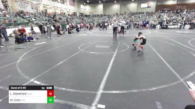 43 lbs Consi Of 8 #2 - Levi Wakefield, Elko WC vs Westin Cota, Fallon Outlaws WC