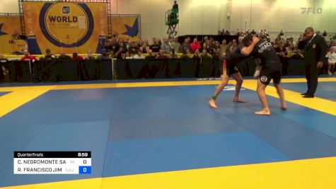 CHARLES NEGROMONTE SANTOS vs ROBERTO FRANCISCO JIMENEZ 2023 World IBJJF Jiu-Jitsu No-Gi Championship