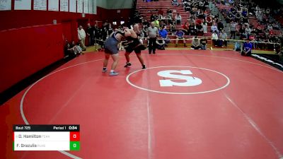 285 lbs Cons. Round 5 - D`Angelo Hamilton, Fox Chapel Area Hs vs Frank Grazulis, Plum Hs