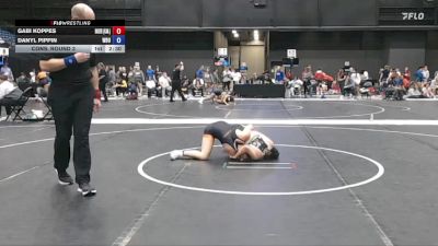 131 lbs Cons. Round 3 - Danyl Pippin, Wayland Baptist University vs Gabi Koppes, Baker University