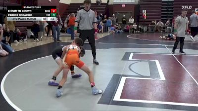 PW-12 lbs 3rd Place Match - Brightyn Brown, Big Game Wrestling Club vs Parker Begalske, THWC