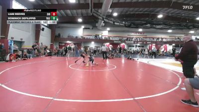 85 lbs Placement Matches (8 Team) - Liam Reeves, Steel Valley Renegades vs Dominick DeFilippis, Yale St