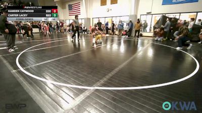 105 lbs Consolation - Kamden Caywood, Keystone Kids Wrestling Club vs Carter Lacey, Wagoner Takedown Club