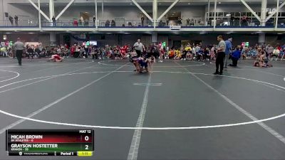 100 lbs Round 1 (10 Team) - Micah Brown, 84 Athletes vs Grayson Hostetter, Kraken