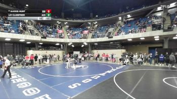 130 lbs Cons. Round 2 - Alexis Hunt, Edwardsville vs Liv Clumpner, Lincoln-Way (Central)