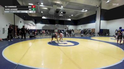 128 lbs 1st Place Match - Hawk Alvarez, Mayfair High School vs Eli Cardenas, A.B. Miller High School