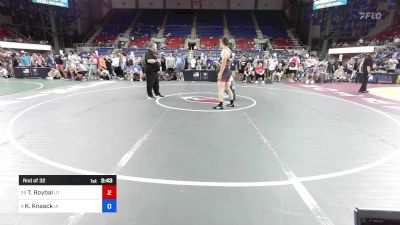 157 lbs Rnd Of 32 - Tucker Roybal, UT vs Kyler Knaack, IA