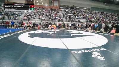 U23 Women - 65 lbs Champ. Round 2 - Bridgette Sotomayor, AZ vs Danica Kelley, CA