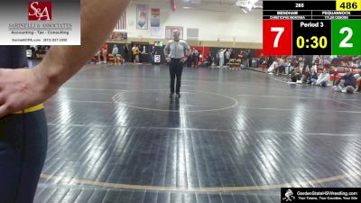 175 lbs 5th Place Match - Tyler DiSanto, Morris Hills vs Marco Carucci, Pequannock